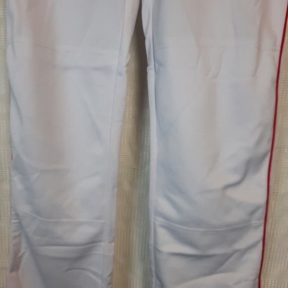 LOUISVILLE SLUGGER RELAX FIT X DRY OPEN BOTTOM MEN'S WHITE BASEBALL PANTS SMALL - Picture 7 of 9